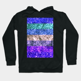 Glitter effect stripes Hoodie